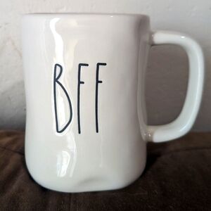 Rae Dunn BFF Mug White Ceramic Coffee Cup